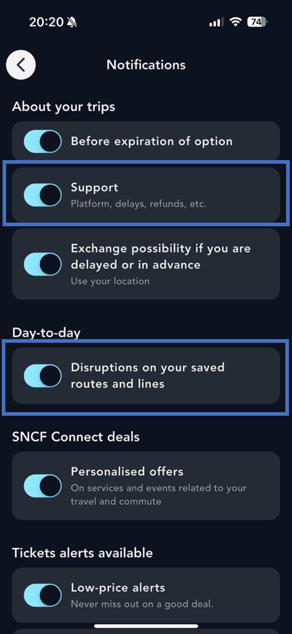 notifications enabled